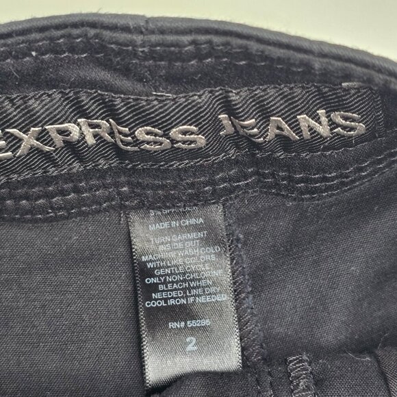 Express High Waisted Nautical Sailor Black Shortie Shorts - Picture 7 of 7